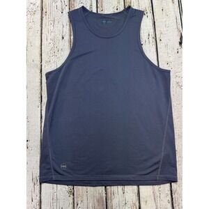 Janji Men's Helio Tech Singlet Tank Top Racerback Running Active Blue Small